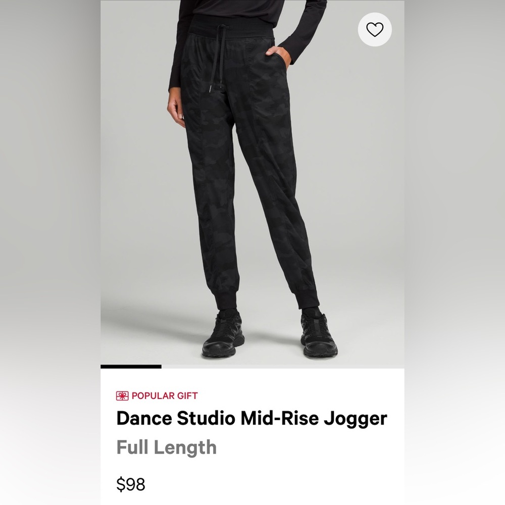 Lululemon Dance Studio Mid Rise Jogger Full Length